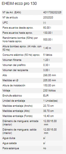 Eheim Filtre Extérieur Ecco Pro 8 Eheim Filtre Extérieur Ecco Pro – Image 6