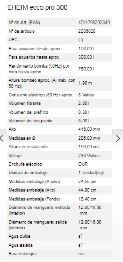 Eheim Filtre Extérieur Ecco Pro 6 Eheim Filtre Extérieur Ecco Pro – Image 4