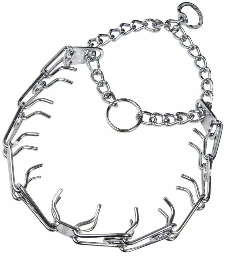 HS Sprenger Collier D'entraînement Avec Pointes En Acier Chromé 3 HS Sprenger Collier D'entraînement Avec Pointes En Acier Chromé