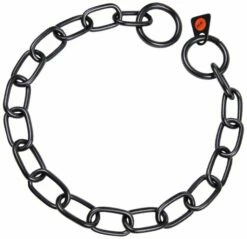 HS Sprenger Collier De Dressage à Maillons Courts En Acier Inoxydable Noir