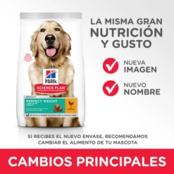 Hill's Science Plan Large Adult Perfect Weight Au Poulet -Miscota Soldes Boutique 114598 sp canine science plan adult perfect weight large breed with chicken dry keychanges 1 g