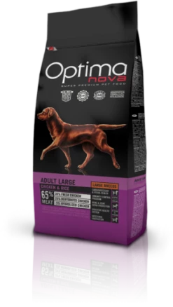 Optimanova Adult Large Poulet Et Riz 12 Optimanova Adult Large Poulet Et Riz -Miscota Soldes Boutique 126349 126349 bag 03 2 0 g