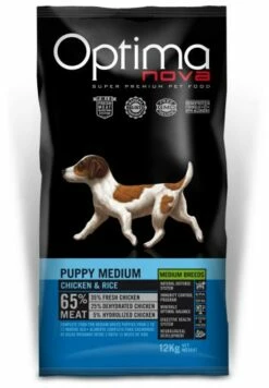 Optimanova Puppy Medium Poulet Et Riz -Miscota Soldes Boutique 126388 126340 8413037561444 1 jpeg 1 g