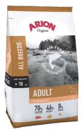 Arion Nourriture Pour Chiens Original Grain Free Saumon Et Pomme De Terre