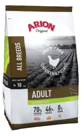 Arion Nourriture Pour Chiens Original Grain Free Poulet Et Pomme De Terre