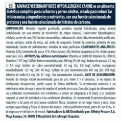 Advance Nourriture Hypoallergenic Canine -Miscota Soldes Boutique 129 7 7 g