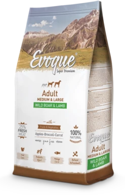 Evoque Adult Medium/Large Agneau Wild Sanglier Et Riz