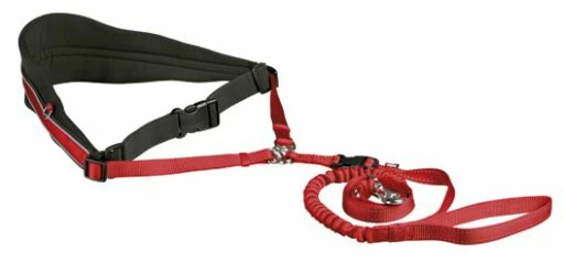 Trixie Ceinture Rembourrée Canicross Mains Libres Rouge 3 Trixie Ceinture Rembourrée Canicross Mains Libres Rouge