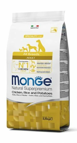 Monge Hiens De Toutes Les Races Adult Poulet/Riz/Pomme De Terre 3 Monge Hiens De Toutes Les Races Adult Poulet/Riz/Pomme De Terre