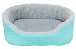 Trixie Lit Rembourré, 35x28 Cm, Gris/Vert/Peau De Mouton -Miscota Soldes Boutique 16174 16273 pla trixie kleintier kuschelbett hs1 3 3 g