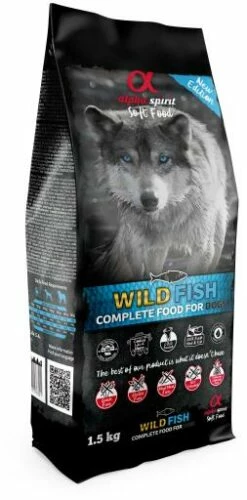 Alpha Spirit Nourriture Naturelle Pour Chiens Semi-Humide Multiprotein Poisson