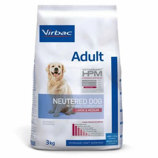 HPM Veterinary Adult Neutered Dog Large & Medium 3 HPM Veterinary Adult Neutered Dog Large & Medium