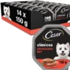 Lot 14 Cesar Nourriture Humide Pour Chiens à Saveur De Buf Dans Une Cuve à Pâté -Miscota Soldes Boutique 38198 6 g