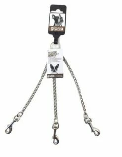 Gloria Pets Coupleur De Chaîne Pour Trois Chiens -Miscota Soldes Boutique 40179 acople cadena 3 perros 2mm 25 cm una correa pasea tres perros 1 g