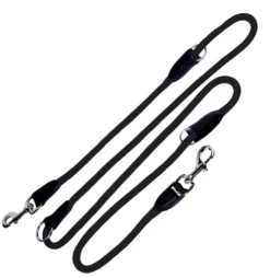 Gloria Pets Sangle De Positionnement Multiple Ronde En Nylon Noir