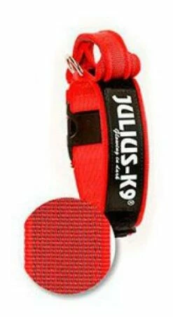 Julius K9 Collier Colour & Gray Avec Poignée Rouge -Miscota Soldes Boutique 427034 collar color gray idc con asa rojo 40 mm 1 jpeg 0 g