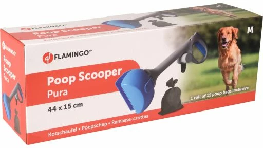 Flamingo Ramasseur De Litière Bleu Pur+1 Rouleau De Sacs 11 Flamingo Ramasseur De Litière Bleu Pur+1 Rouleau De Sacs – Image 9