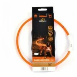 Duvo Plus Collier De Sécurité Led Silicone Rond Orange