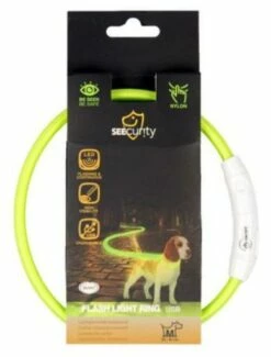 Duvo Plus Collar Seecurity Led Silicona Redondo Verde