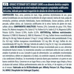 Advance Nourriture Urinary Canine -Miscota Soldes Boutique 4954 8 8 g