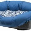 Ferplast Lit Ovale En Plastique Bleu Damas Avec Coussin -Miscota Soldes Boutique 5936 8010690105765 1 1 g