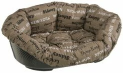 Ferplast Cittes Oval Plastic Lit Ovale Avec Coussin