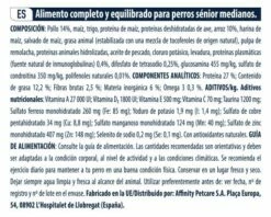 Advance Nourriture Medium Senior Poulet Et Riz -Miscota Soldes Boutique 66 7 7 g