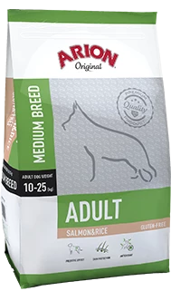 Arion Nourriture Pour Chiens Original Adult Medium Saumon Et Riz