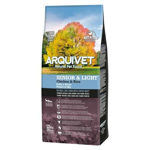 Arquivet Croquettes Pour Chien Senior Senior&Light Avec Poulet Et Riz 3 Arquivet Croquettes Pour Chien Senior Senior&Light Avec Poulet Et Riz