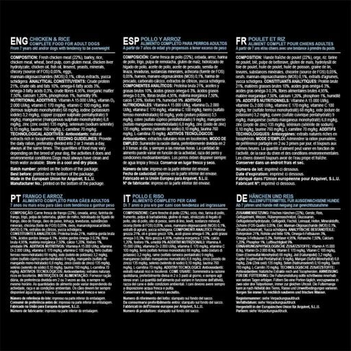 Arquivet Croquettes Pour Chien Senior Senior&Light Avec Poulet Et Riz 6 Arquivet Croquettes Pour Chien Senior Senior&Light Avec Poulet Et Riz – Image 4