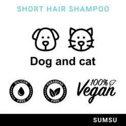 SUMSU Shampooing Shorthair Shampooing -Miscota Soldes Boutique 8435431592015 short hair shampoo info1 62137bf403658 g