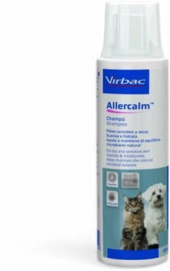 Virbac Allercalm Shampooing Pour Peau Sensible Et Sèche Pour Chiens Et Chats