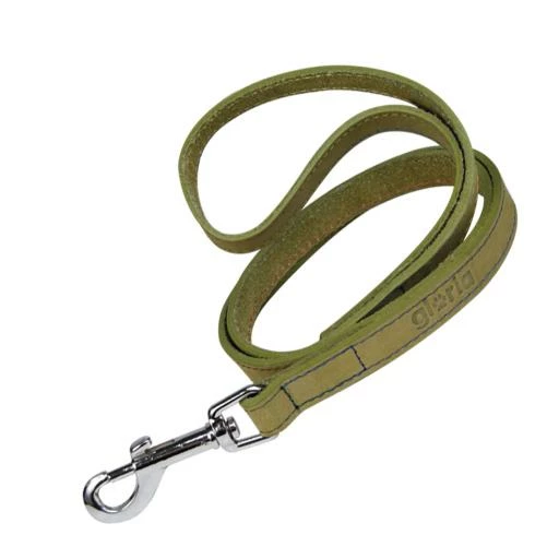 Gloria Pets Sangle En Cuir Vert Nobuk 3 Gloria Pets Sangle En Cuir Vert Nobuk