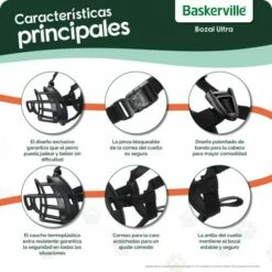 The Company Of Animals Baskerville Ultra Muzzle 17 The Company Of Animals Baskerville Ultra Muzzle -Miscota Soldes Boutique ESP Baskerville UltraMuzzle KeyFeatures 1000x1000px 62cfbafc50abb g