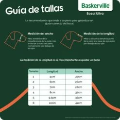 The Company Of Animals Baskerville Ultra Muzzle 19 The Company Of Animals Baskerville Ultra Muzzle -Miscota Soldes Boutique ESP Baskerville UltraMuzzle Size Guide 1000x1000px 62cfbb20442b0 g
