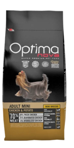 Optimanova Adult Mini Poulet Et Pomme De Terre Grain Free 10 Optimanova Adult Mini Poulet Et Pomme De Terre Grain Free -Miscota Soldes Boutique bag 25 6319881582545 g