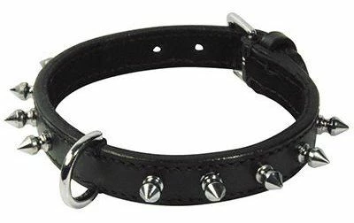 Nayeco Collier Thor En Cuir Noir Avec Pointes Noires 3 Nayeco Collier Thor En Cuir Noir Avec Pointes Noires