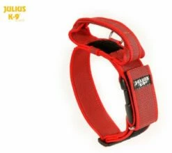 Julius K9 Collier Colour & Gray Avec Poignée Rouge -Miscota Soldes Boutique collar para perro resistente rojo 62dfd67237e61 g