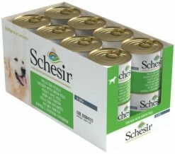 Lot 16 Schesir Nourriture Humide Poulet Avec Petits Pois Pour Chiens -Miscota Soldes Boutique comida humeda pollo con guisantes para perros 3 g