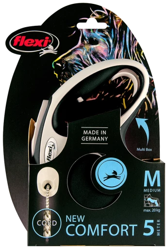 Flexi New Comfort Leash Lanyard Noir/Blanc 4 Flexi New Comfort Leash Lanyard Noir/Blanc – Image 2