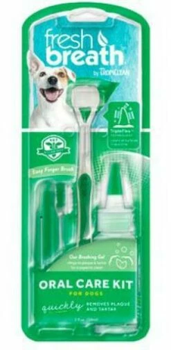 TropiClean Fresh Breath Kit De Hygiène Dentaire Pour Petits Chiens 59 Ml