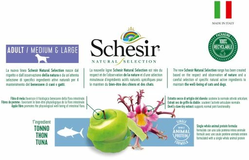 Schesir Thon Pour Chien Moyen / Gros Natural Selection 6 Schesir Thon Pour Chien Moyen / Gros Natural Selection – Image 4