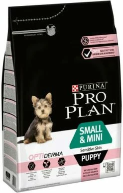 Pro Plan Optiderma Small & Mini Puppy Sensitive Skin Pour Chiots Au Saumon