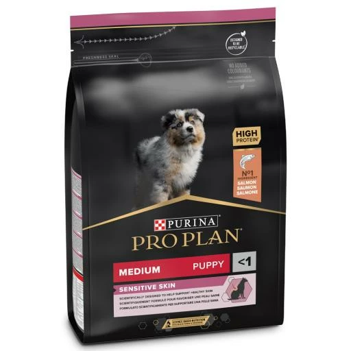 Pro Plan Optiderma Medium Puppy Sensitive Skin Pour Chiots Riche En Saumon 4 Pro Plan Optiderma Medium Puppy Sensitive Skin Pour Chiots Riche En Saumon – Image 2