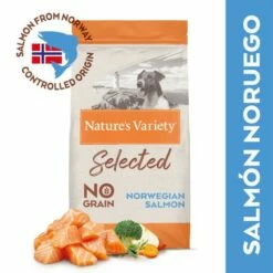 Nature's Variety Selected Mini Adult Sans Grain Saumon -Miscota Soldes Boutique selected mini adult grain free salmon 2 g